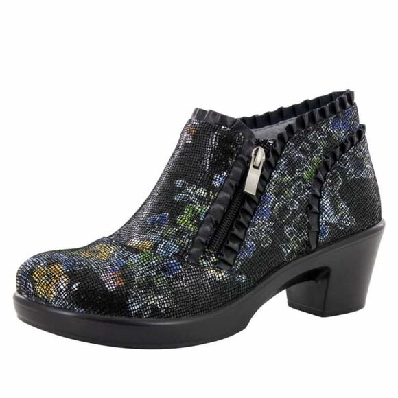 Algeria Hannah ankle booties size 41 (US 10.5 / 11 ) floral ruffle - EUC - Picture 11 of 12